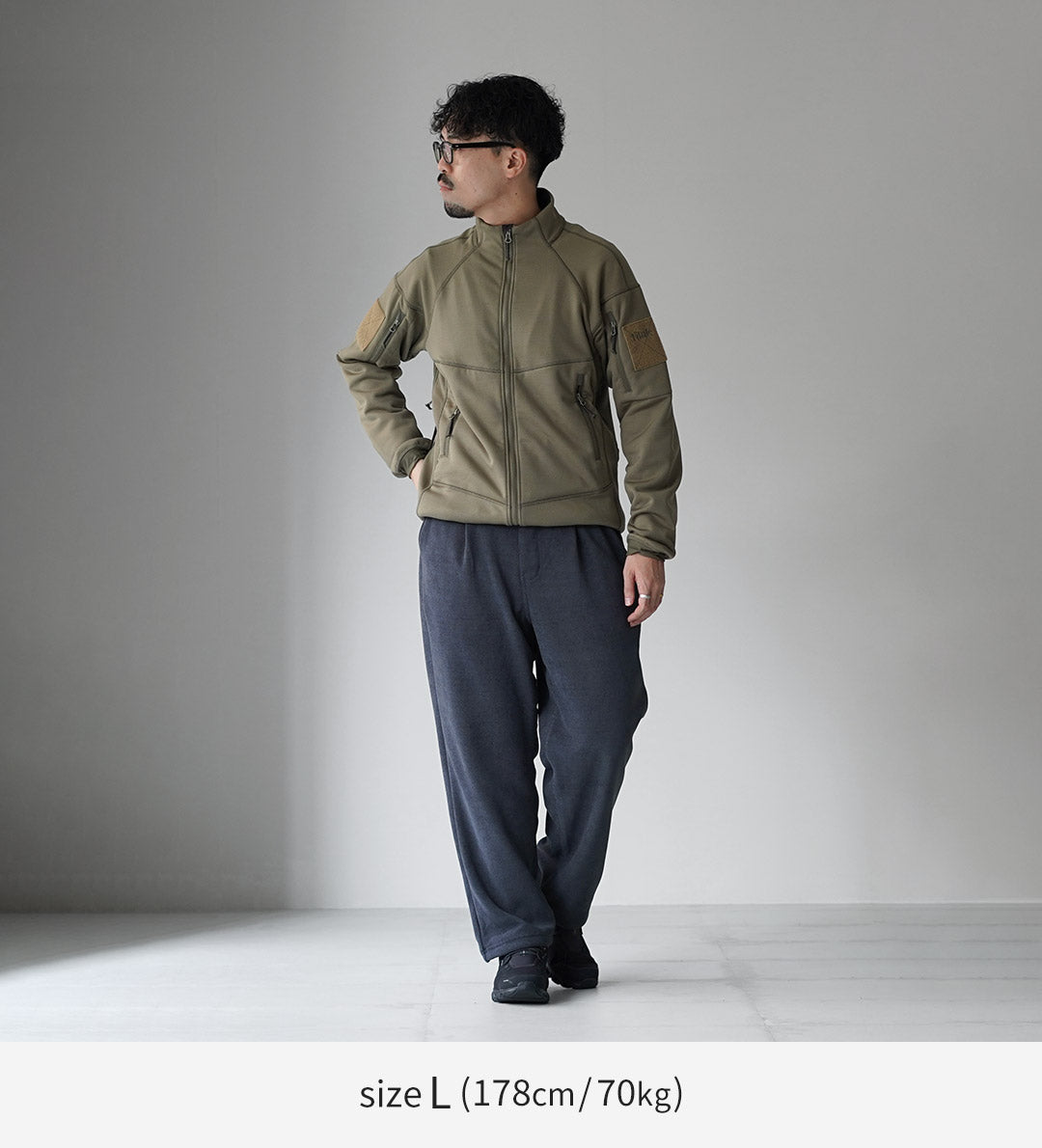 THOUSAND MILE / 針織抓絨腰帶長褲