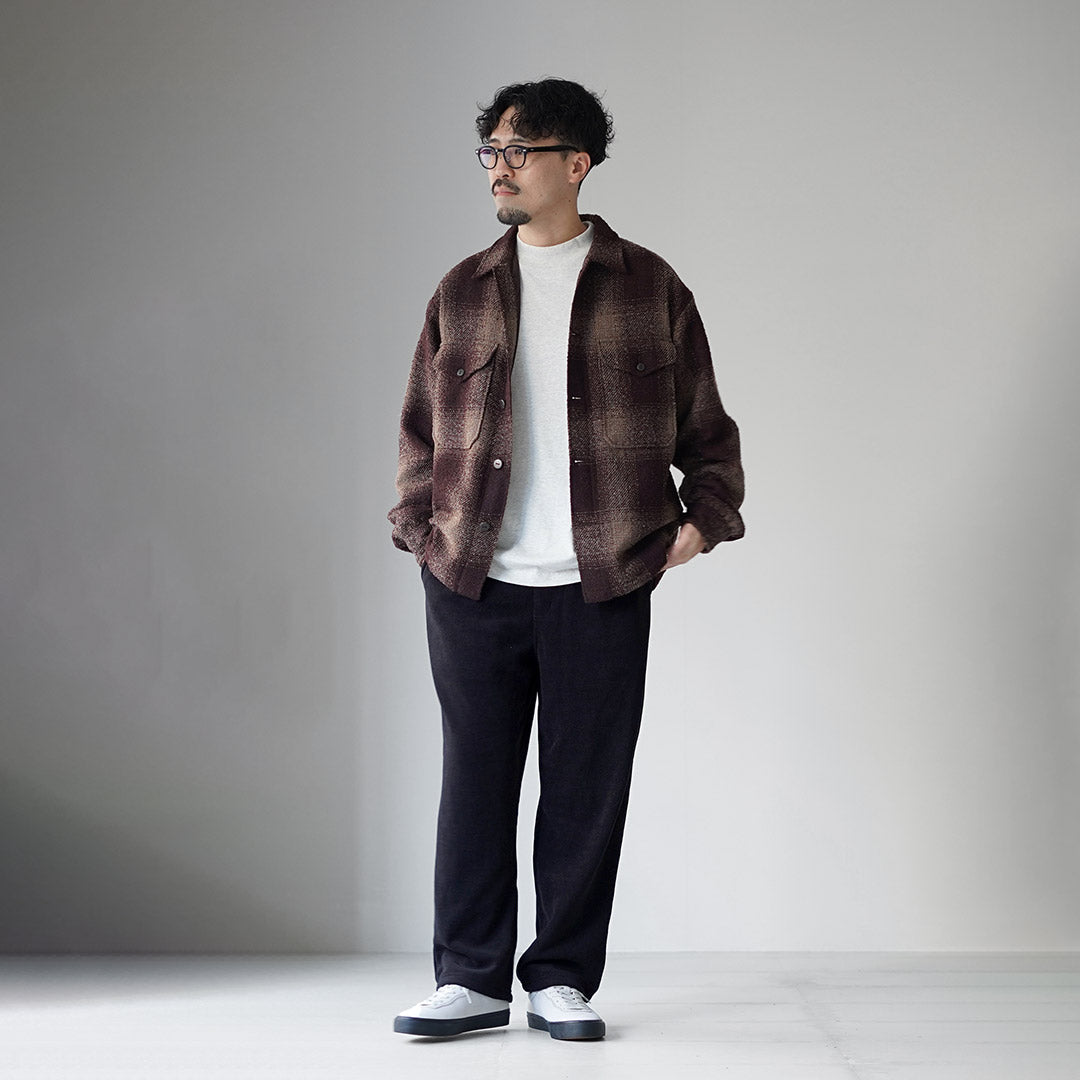 THOUSAND MILE / 針織抓絨腰帶長褲