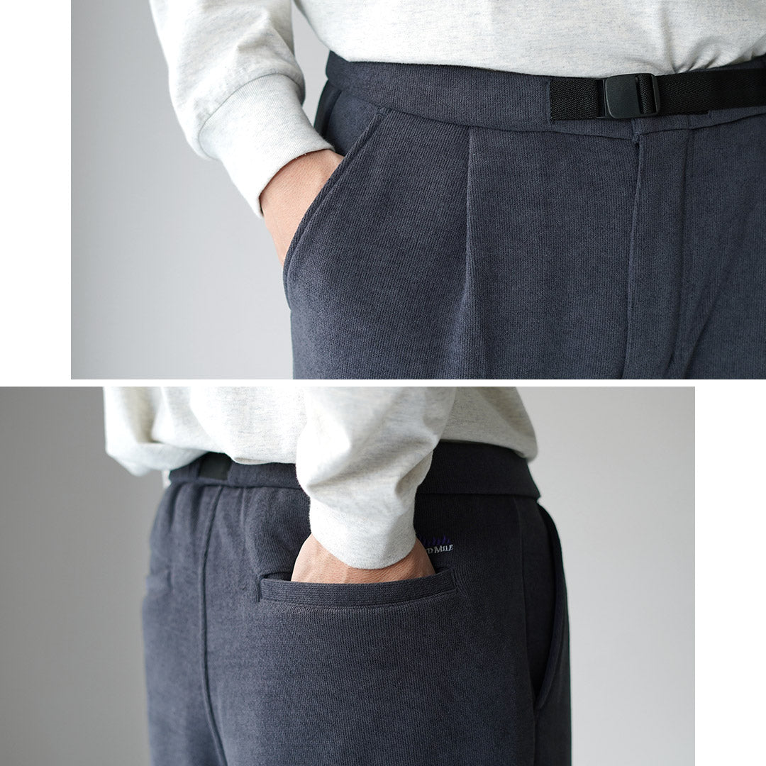 THOUSAND MILE / 針織抓絨腰帶長褲