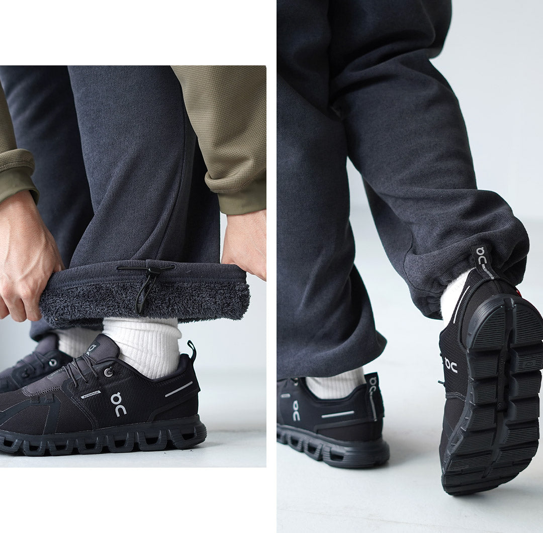 THOUSAND MILE / 針織抓絨腰帶長褲