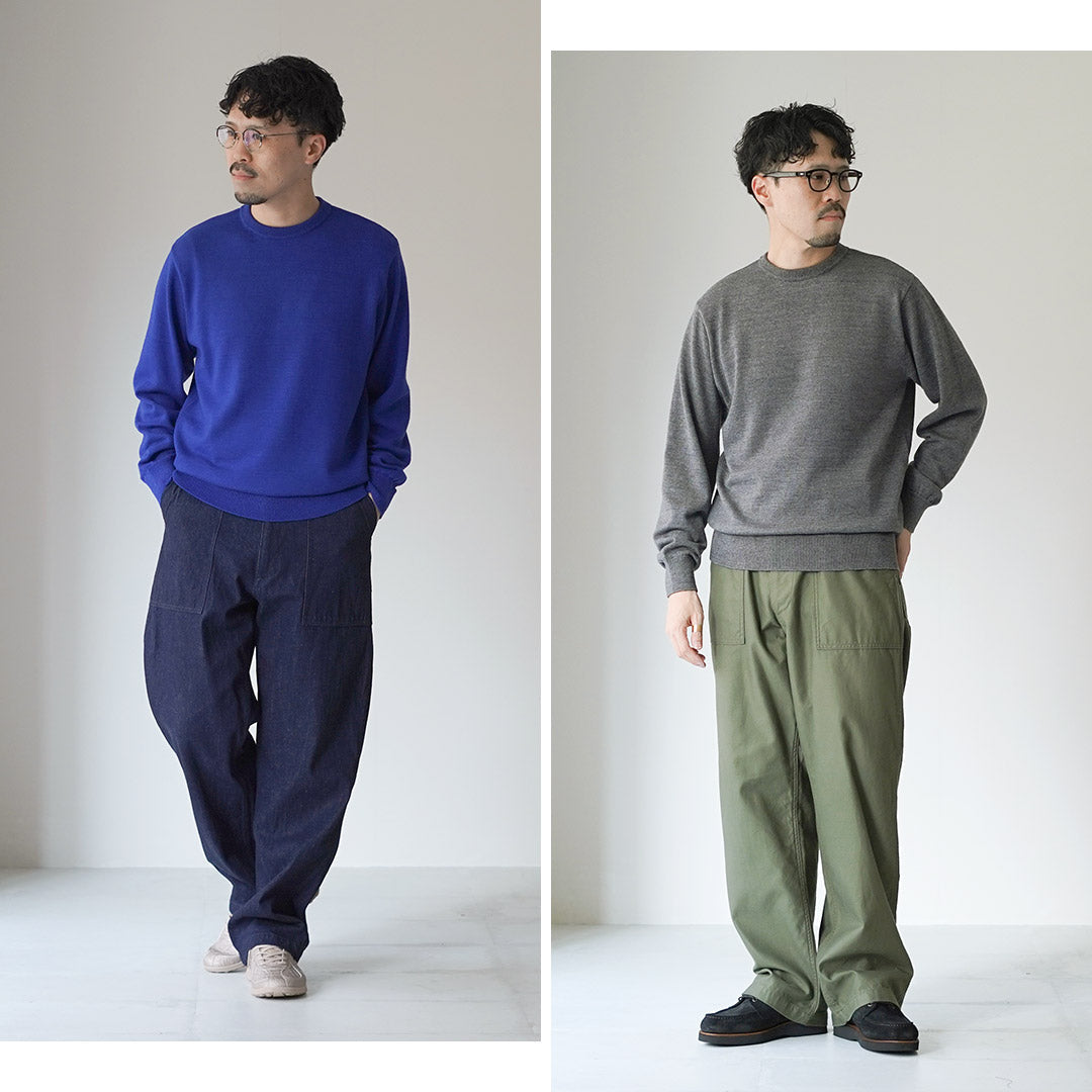YONETOMI NEW BASIC / American Wool & Cotton Knit Pullover