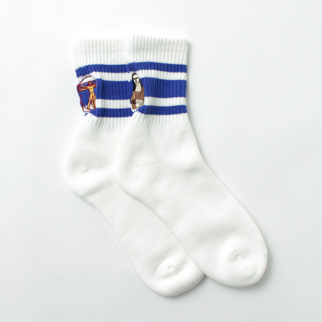 DECKA QUALITY SOCKS / Embroidered Skater Socks