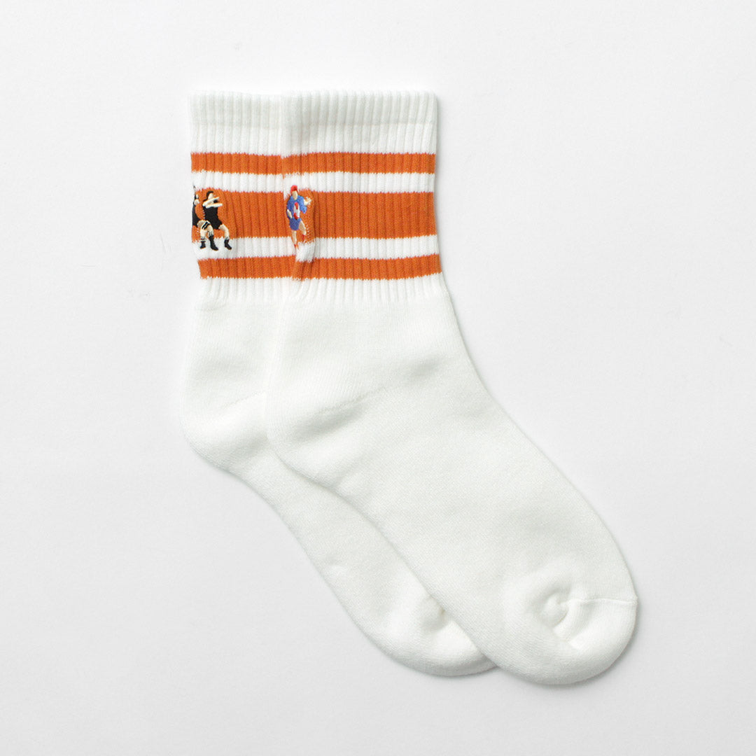 DECKA QUALITY SOCKS / Embroidered Skater Socks
