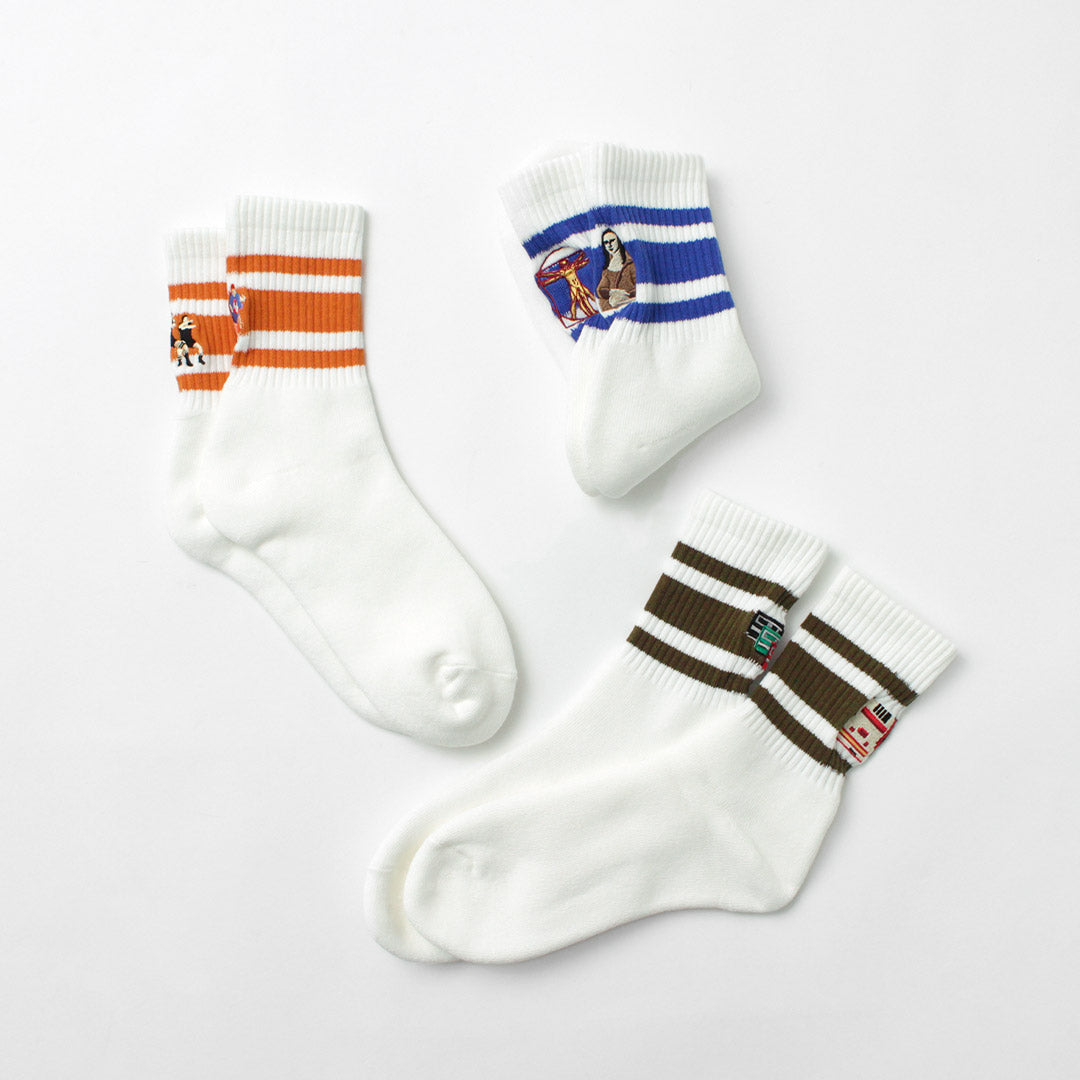DECKA QUALITY SOCKS / Embroidered Skater Socks