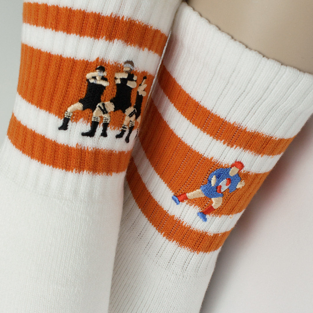 DECKA QUALITY SOCKS / Embroidered Skater Socks