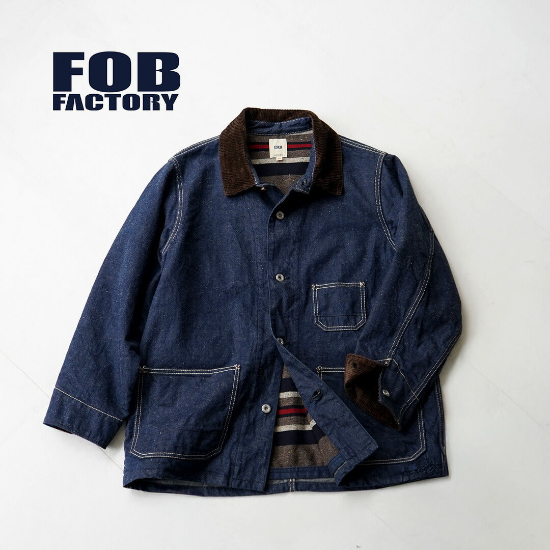 FOB FACTORY / F2456 Veste de chorale en jean avec doublure couverture