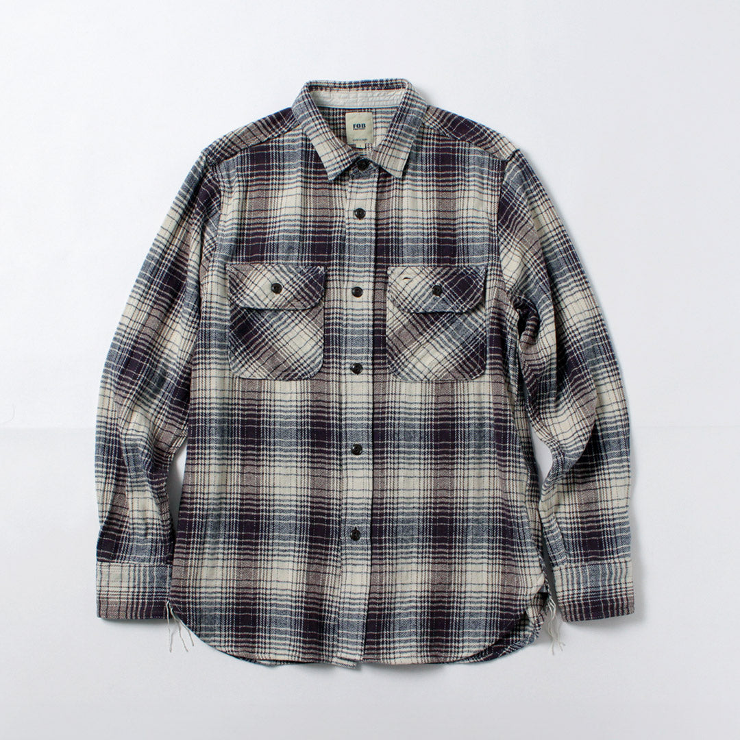 FOB FACTORY / F3510 Heavy Flannel Work Shirt