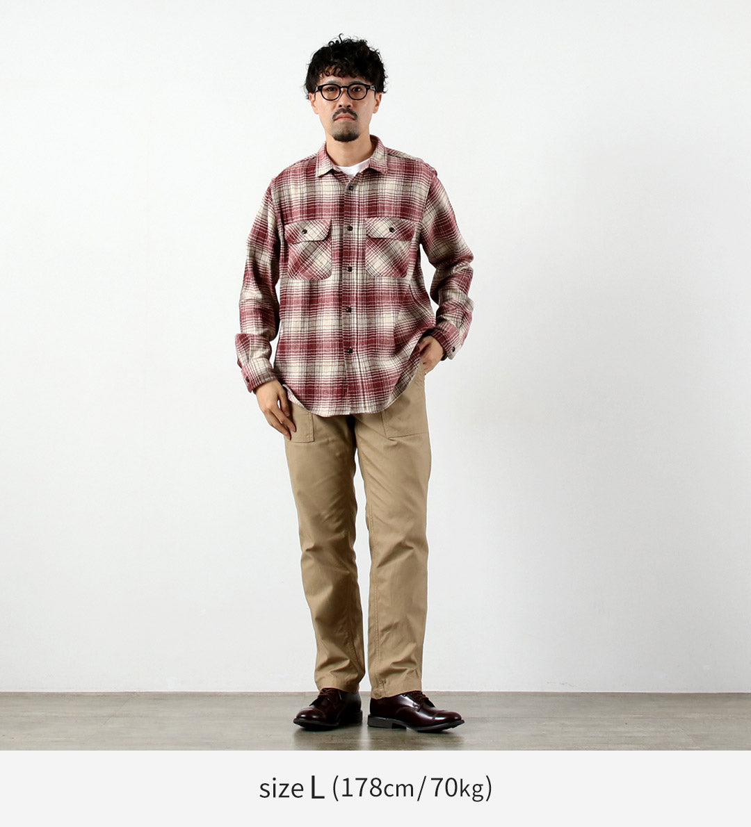 FOB FACTORY / F3510 Heavy Flannel Work Shirt