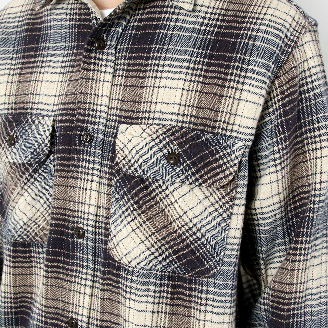 FOB FACTORY / F3510 Heavy Flannel Work Shirt