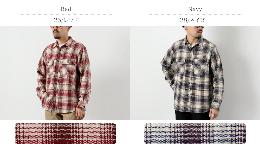 FOB FACTORY / F3510 Heavy Flannel Work Shirt