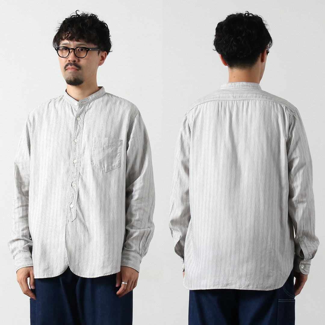 FOB FACTORY / F3511 Band Collar Shirt