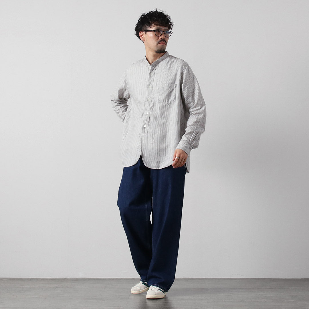 FOB FACTORY / F3511 Band Collar Shirt