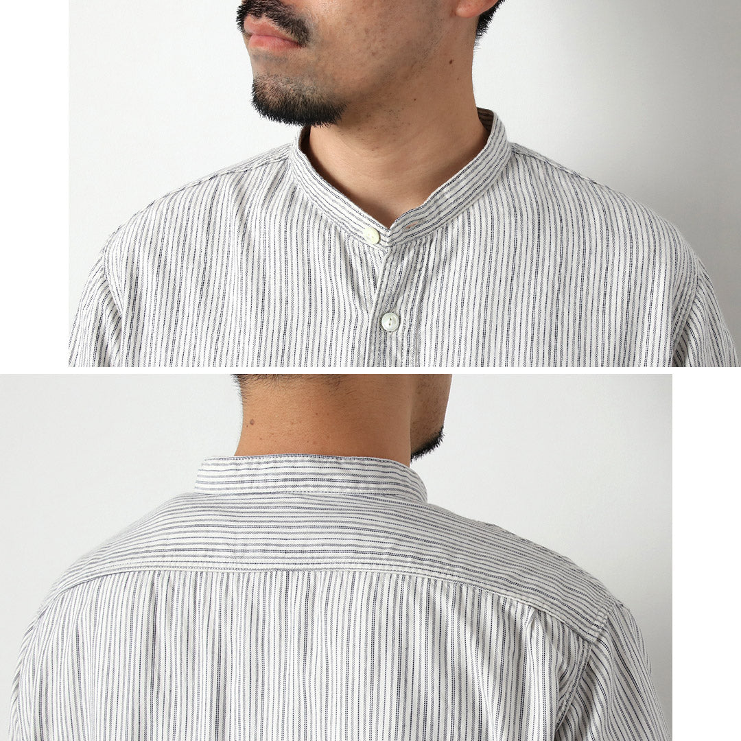 FOB FACTORY / F3511 Band Collar Shirt