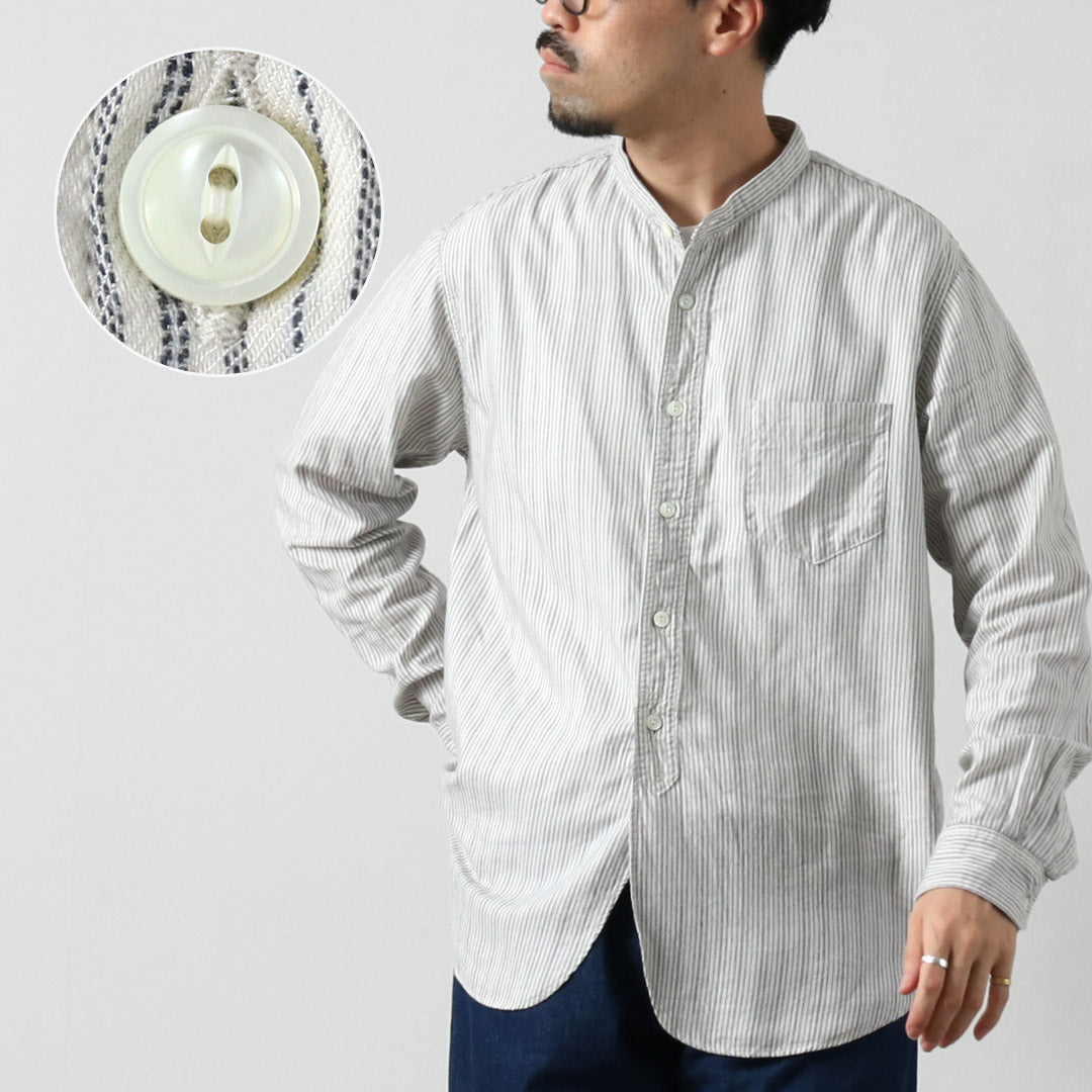 FOB FACTORY / F3511 Band Collar Shirt