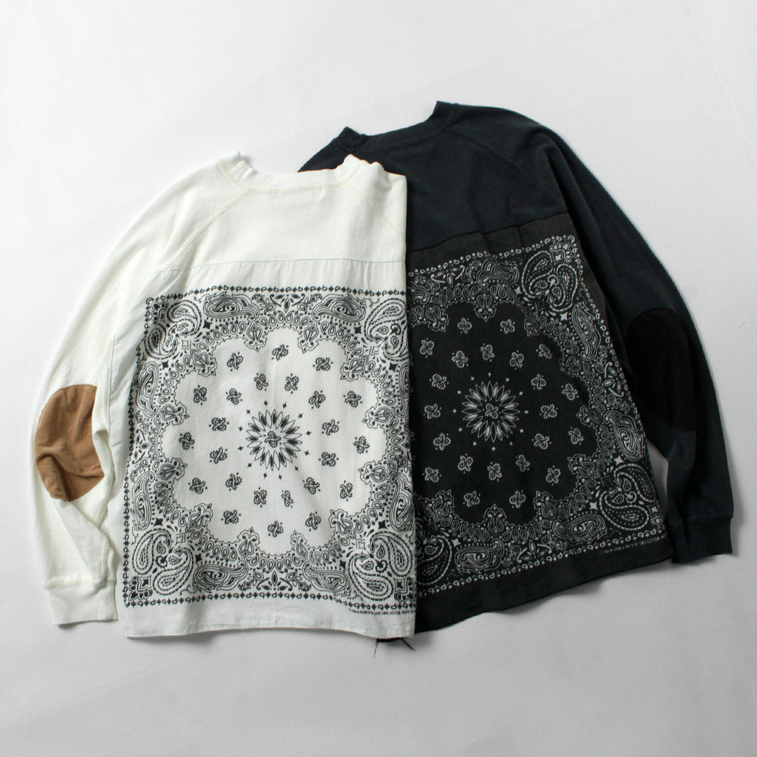 REMI RELIEF / SP-Processed 8/- Jersey Elbow Patch Long Sleeve T-Shirt (Bandana)