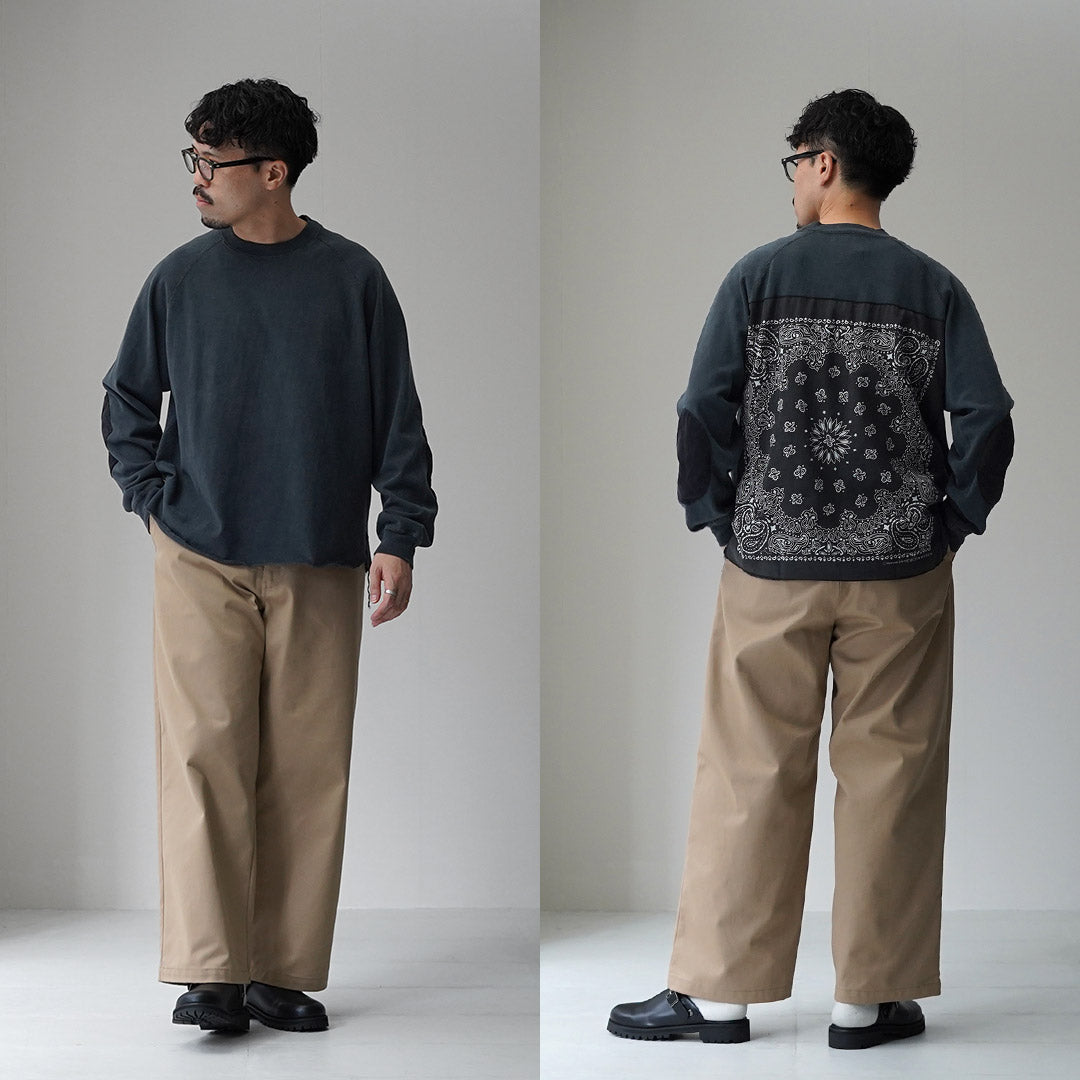 REMI RELIEF / SP-Processed 8/- Jersey Elbow Patch Long Sleeve T-Shirt (Bandana)