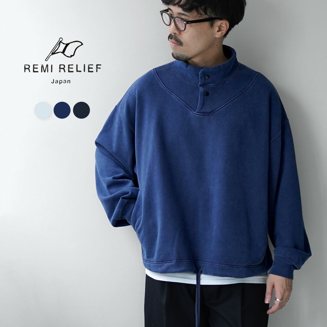 REMI RELIEF / SP 가공 스포츠 스웨트 크루