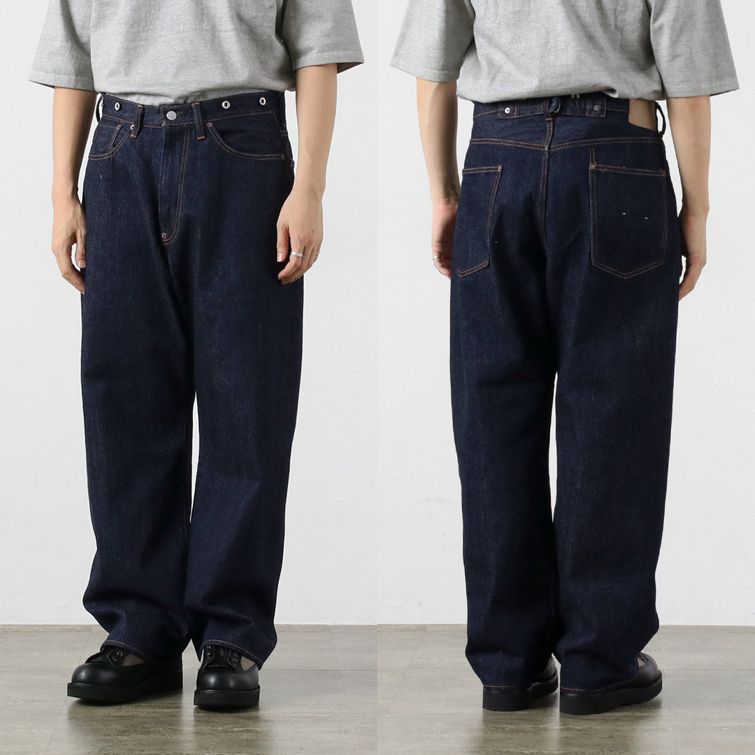 ORDINARY FITS / Wide Denim Pants One-washed