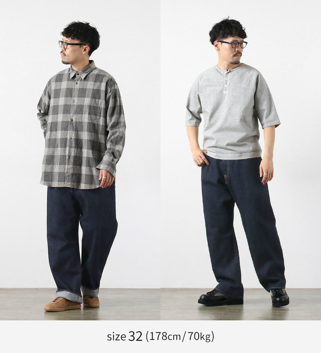 ORDINARY FITS / Wide Denim Pants One-washed