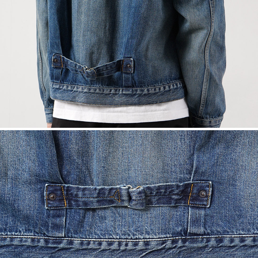 COUPES ORDINAIRES / Veste en denim lavé d'occasion 1er type 12oz Modèle 2026