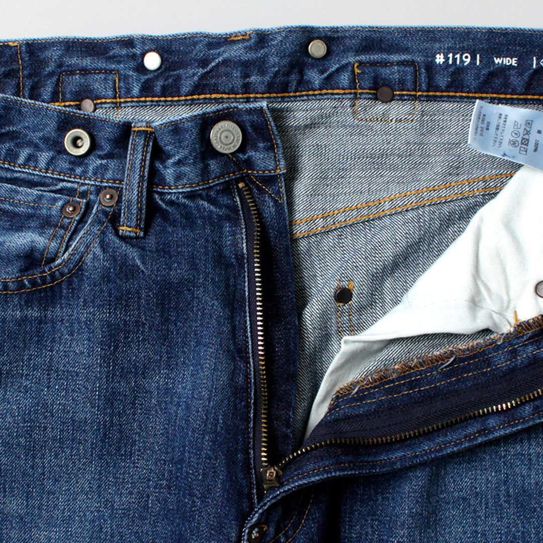 ★普通版型/使用宽牛仔布