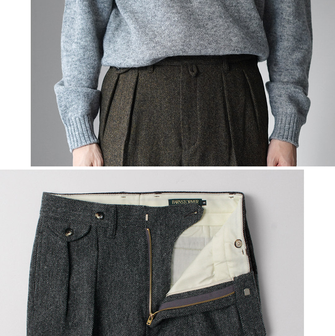 BARNSTORMER / 人字紋花呢休閒褲