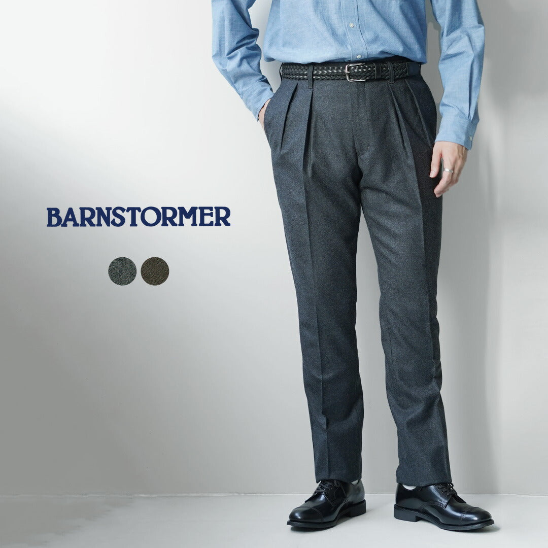 BARNSTORMER / Saxony Flannel 2-Tuck Trousers