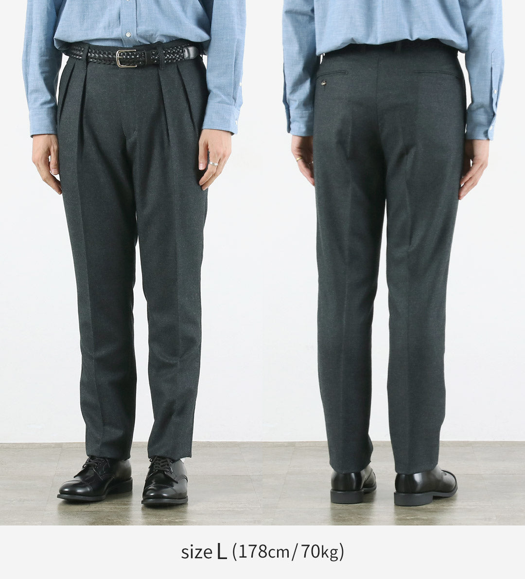 BARNSTORMER / Saxony Flannel 2-Tuck Trousers