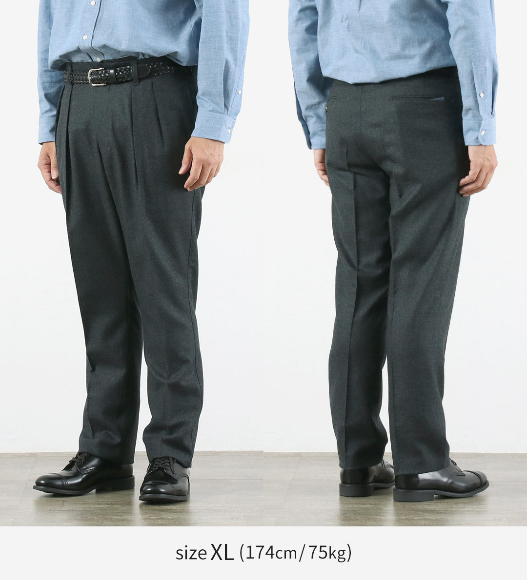 BARNSTORMER / Saxony Flannel 2-Tuck Trousers