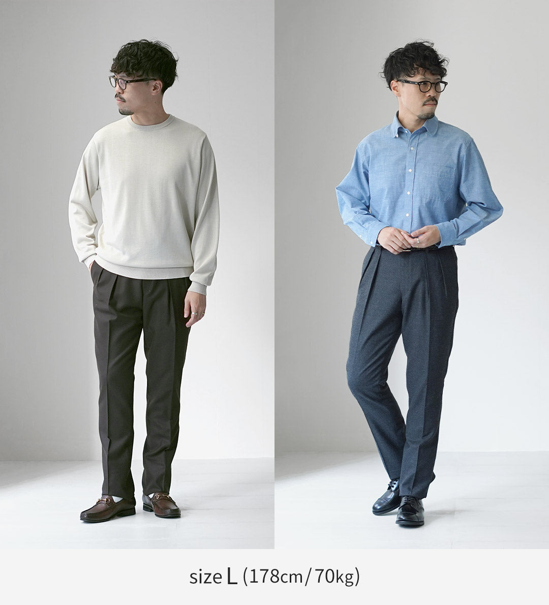 BARNSTORMER / Saxony Flannel 2-Tuck Trousers