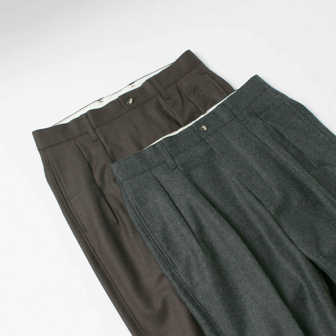 BARNSTORMER / Saxony Flannel 2-Tuck Trousers