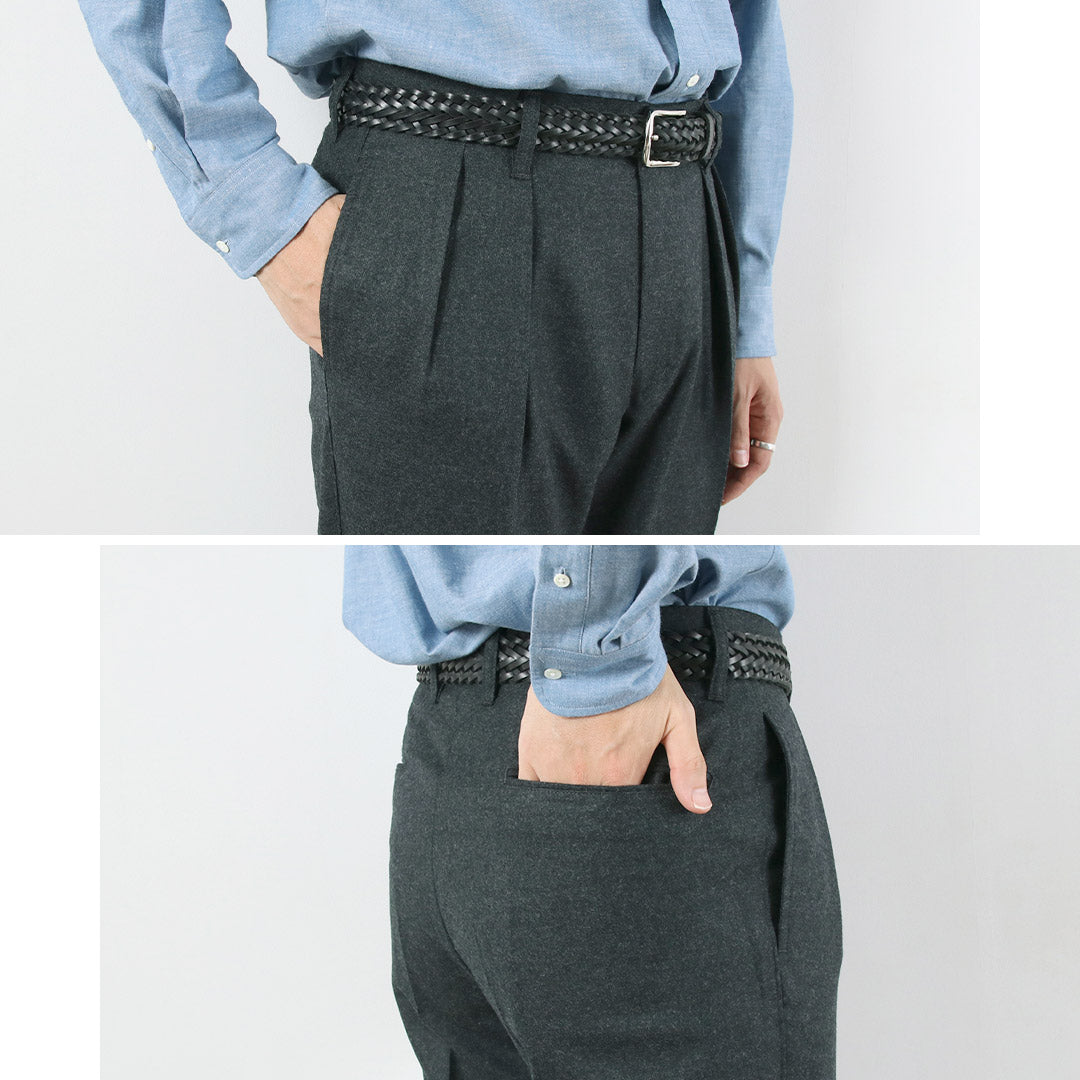 BARNSTORMER / Saxony Flannel 2-Tuck Trousers