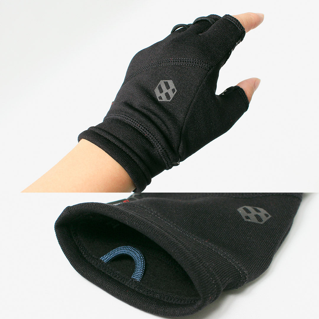 HANDSON GRIP / Liberty Half-Finger POLARTEC Power Stretch Pro Gloves