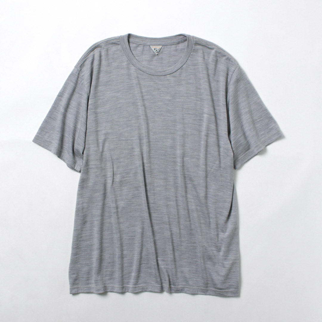FILMELANGE / Wolfe New Zealand Merino Wool Jersey T-Shirt