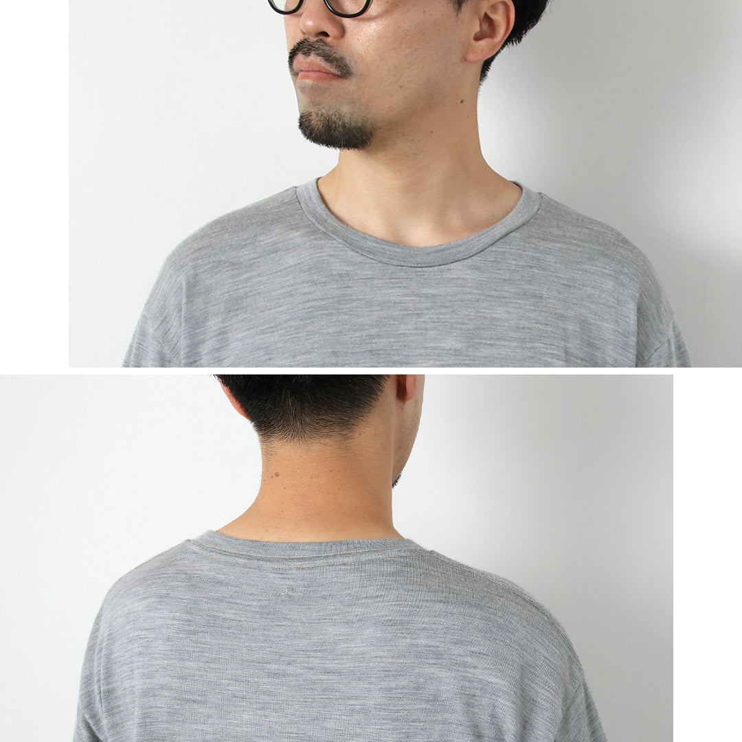 FILMELANGE / Wolfe New Zealand Merino Wool Jersey T-Shirt
