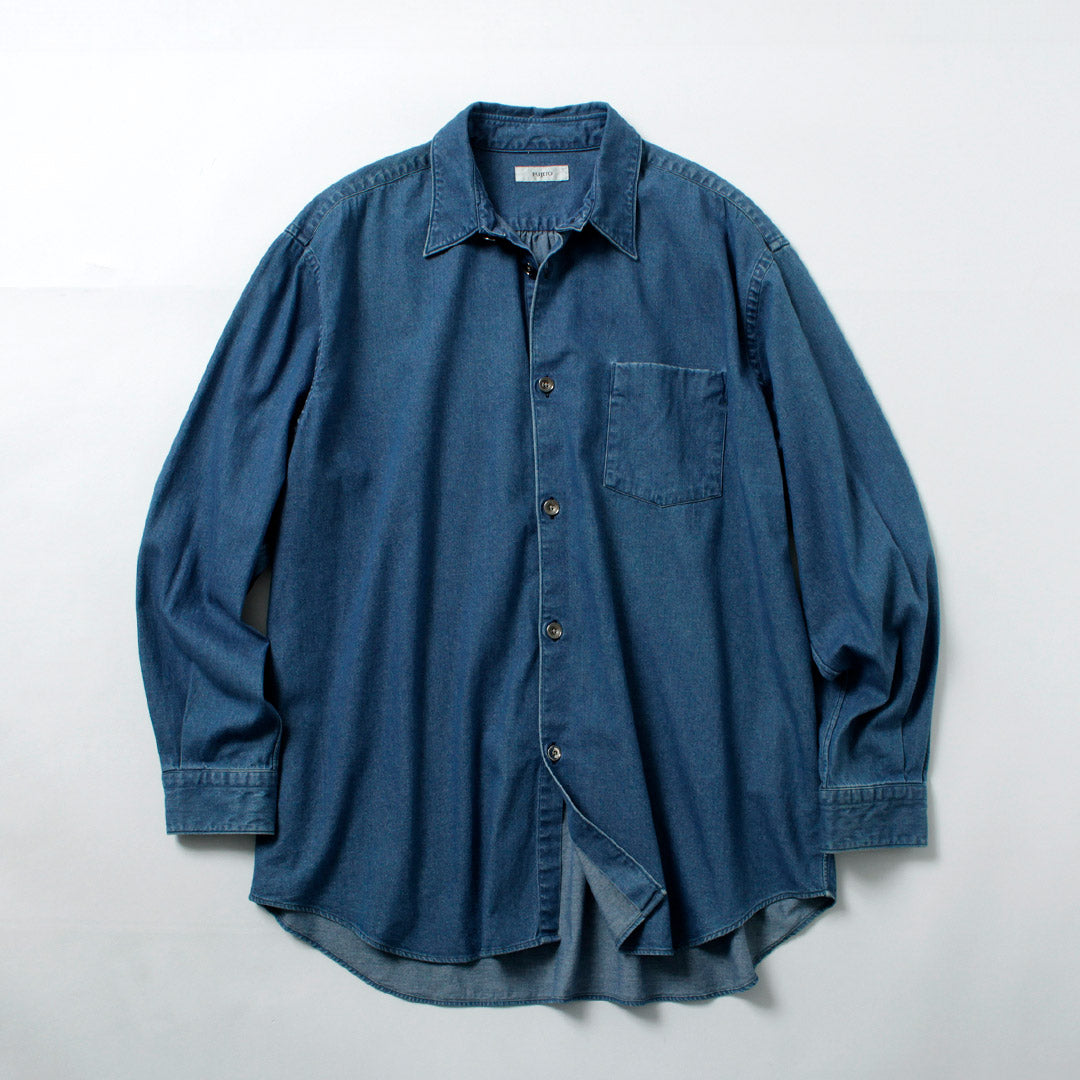FUJITO / 8oz Denim Big Size Shirt