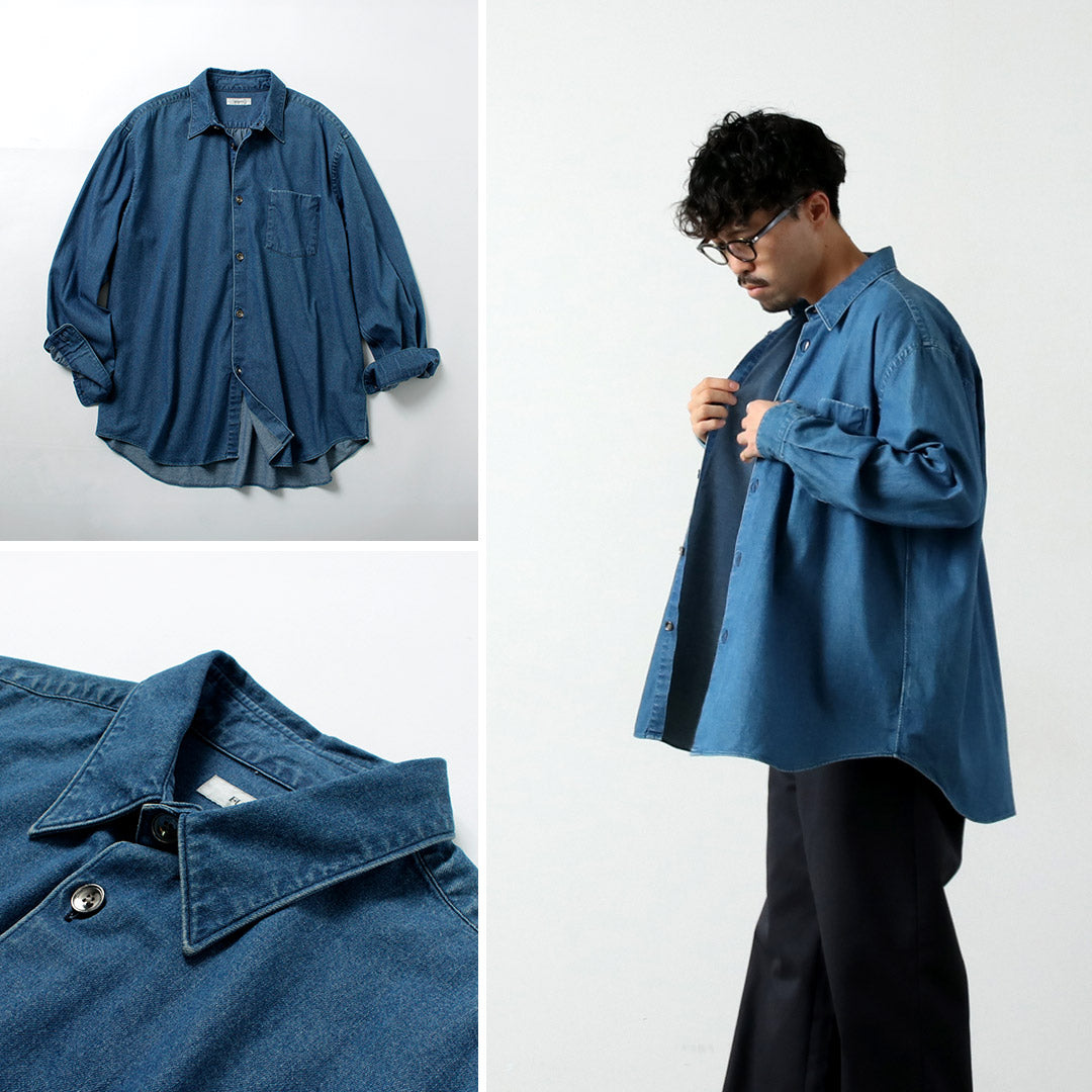 FUJITO / 8oz Denim Big Size Shirt