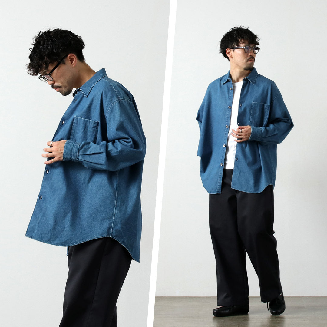 FUJITO / 8oz Denim Big Size Shirt