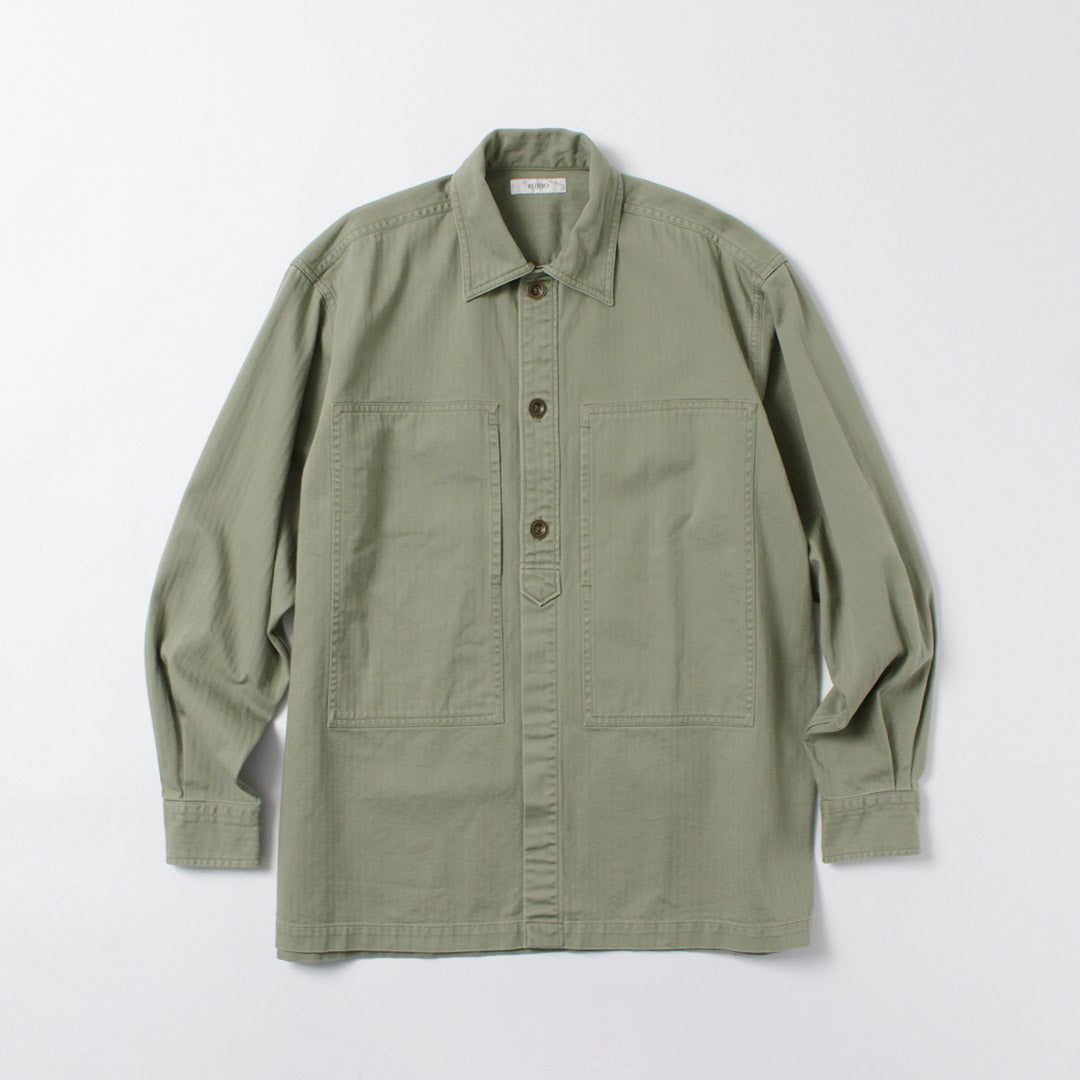 FUJITO / Herringbone Twill Army Shirt