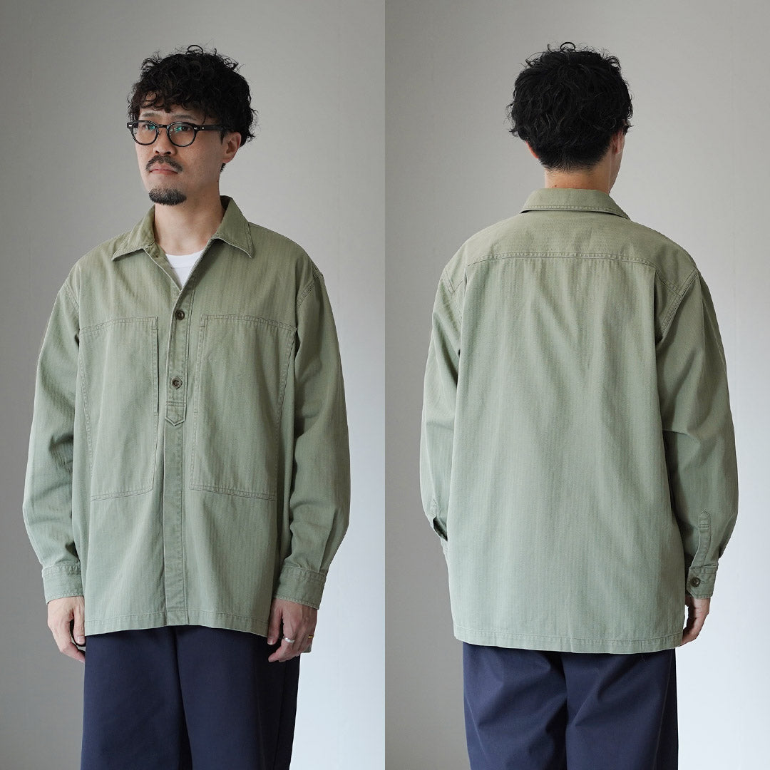 FUJITO / Herringbone Twill Army Shirt
