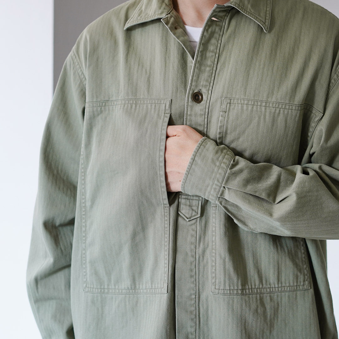 FUJITO / Herringbone Twill Army Shirt
