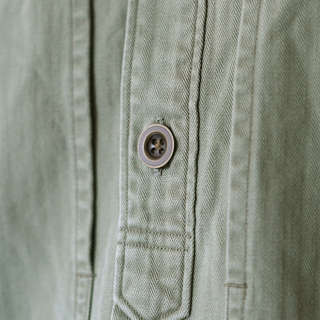 FUJITO / Herringbone Twill Army Shirt