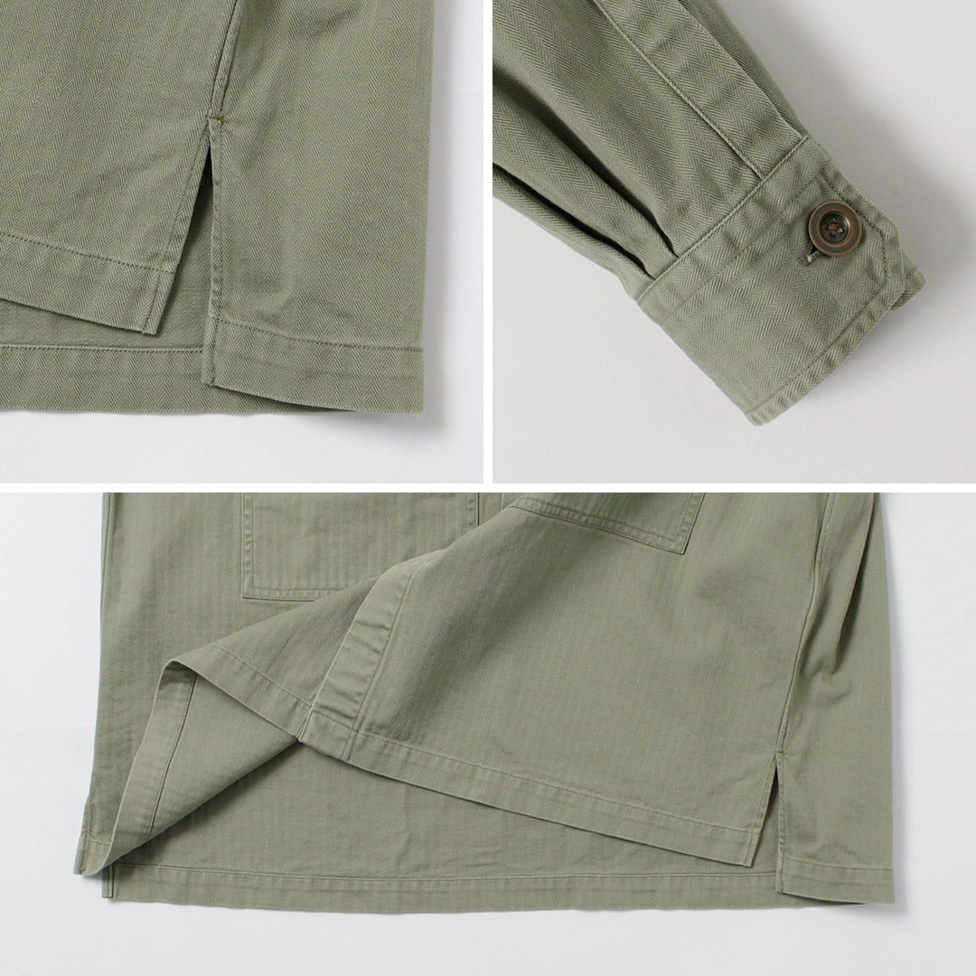FUJITO / Herringbone Twill Army Shirt