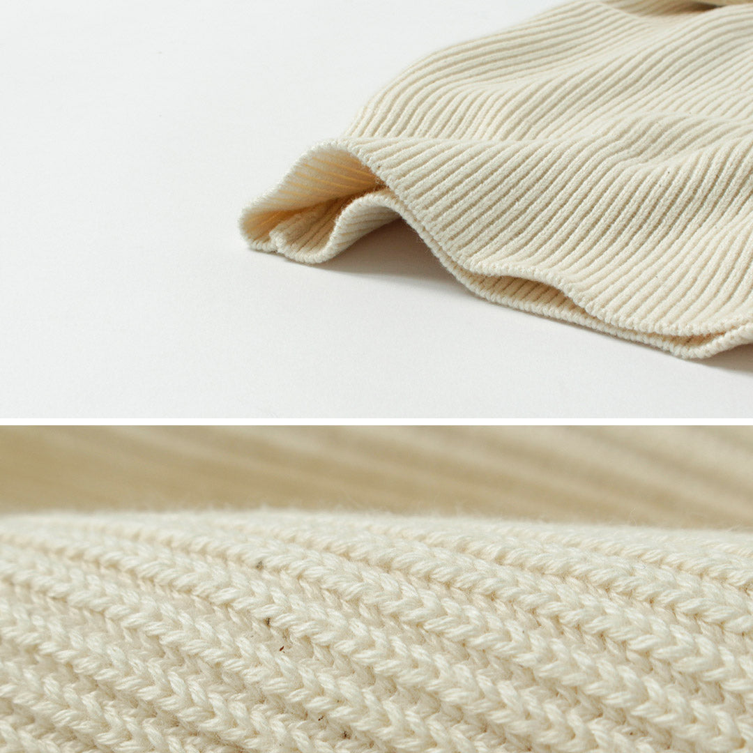 SIN TEÑIR / Tejido acanalado Algodón orgánico de punto del conductor