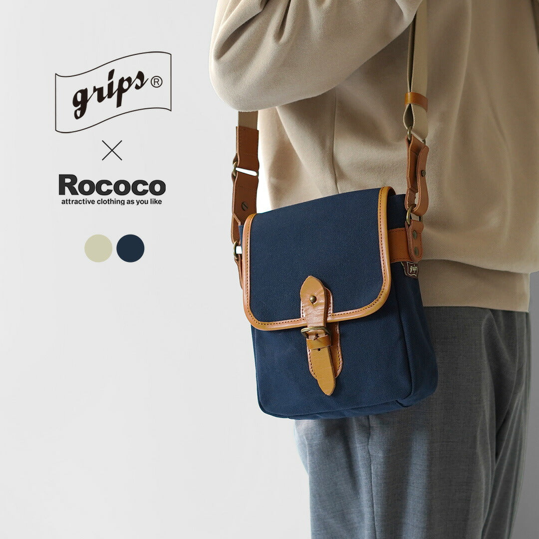 GRIPS × ROCOCO / Paraffin Satchel Bag S