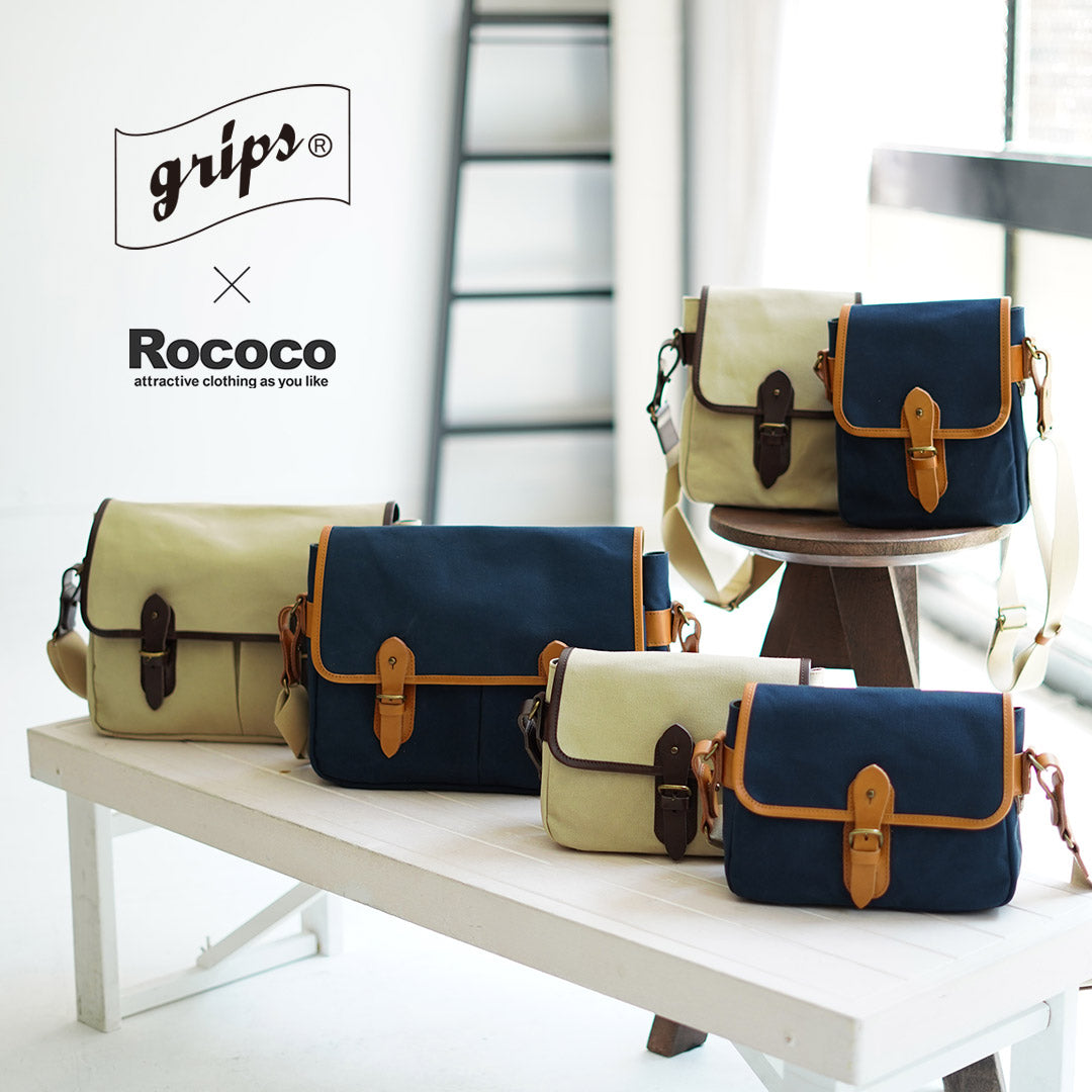 GRIPS × ROCOCO / Paraffin Satchel Bag S