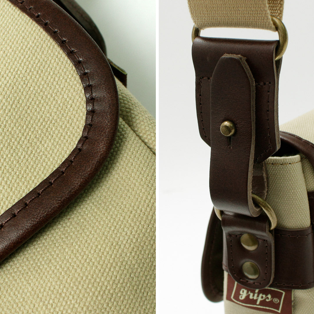 GRIPS × ROCOCO / Paraffin Satchel Bag S
