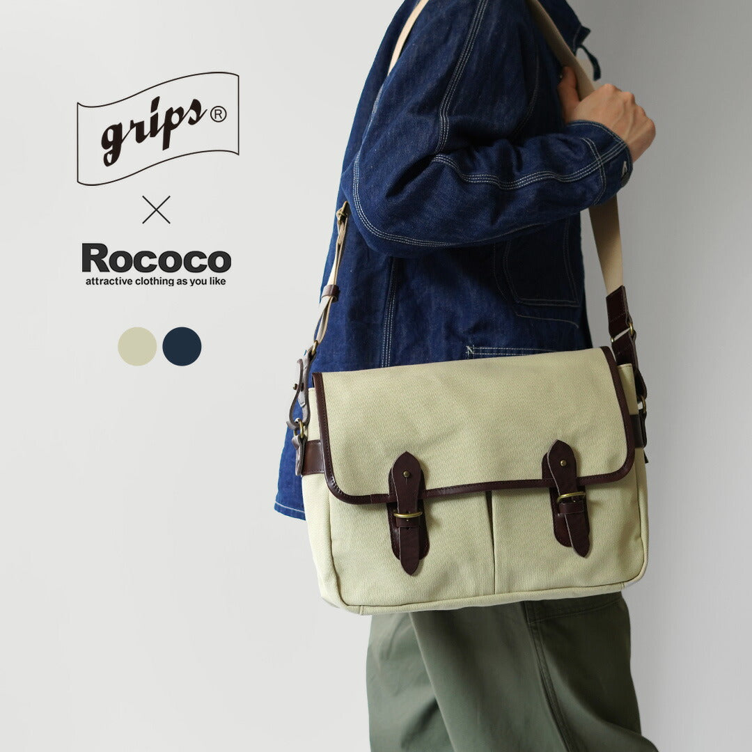 GRIPS × ROCOCO / Paraffin Satchel Bag L
