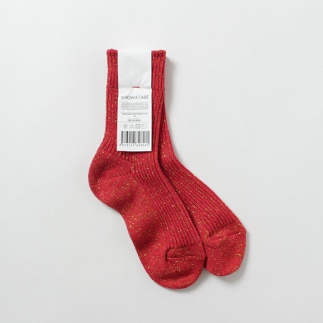 DECKA QUALITY SOCKS / Heavyweight Glitter Ribbed Socks