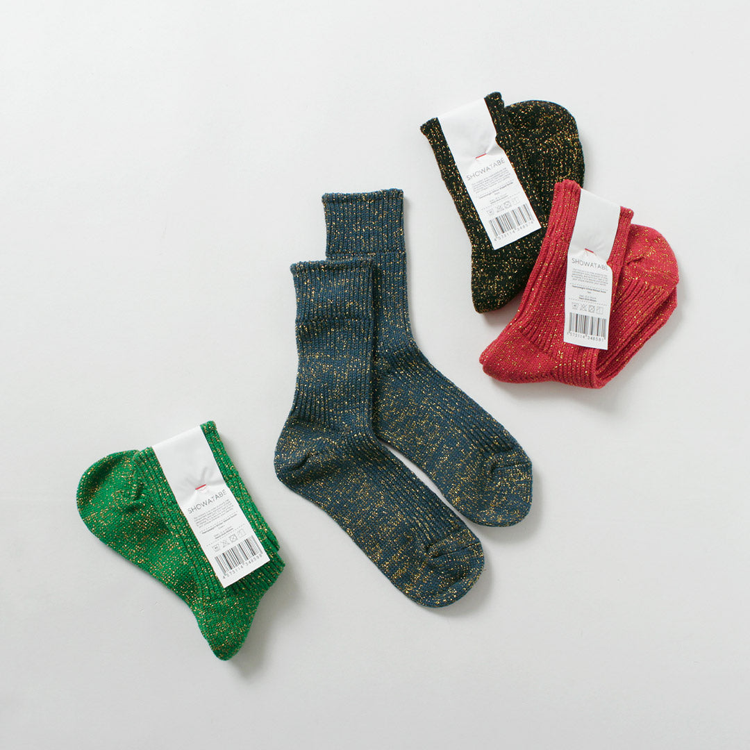 DECKA QUALITY SOCKS / Heavyweight Glitter Ribbed Socks